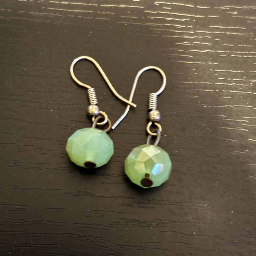 Jade earrings